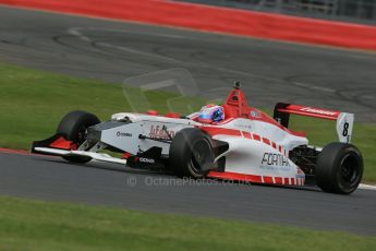 World © Octane Photographic Ltd. BRDC Formula 4 Race 1, Silverstone, UK, Saturday 16th August 2014. MSV F4-013. Lanan Racing. George Russell. Digital Ref : 1076LB1D5135