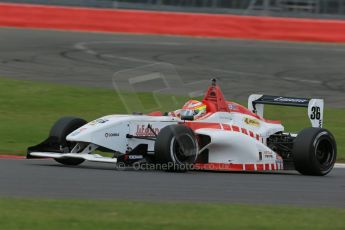 World © Octane Photographic Ltd. BRDC Formula 4 Race 1, Silverstone, UK, Saturday 16th August 2014. MSV F4-013. Lanan Racing. Arjun Maini. Digital Ref : 1076LB1D5248
