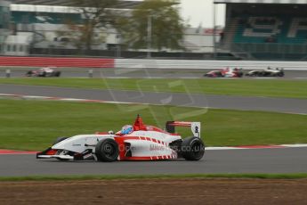 World © Octane Photographic Ltd. BRDC Formula 4 Championship. MSV F4-013. Silverstone, Sunday 27th April 2014. Lanan Racing – George Russell. Digital Ref : 0914lb1d2042