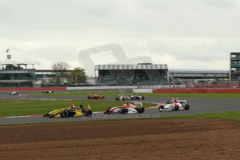 World © Octane Photographic Ltd. BRDC Formula 4 Championship. MSV F4-013. Silverstone, Sunday 27th April 2014. Sean Walkinshaw Racing (SWR) – Nicolas Beer. Digital Ref : 0914lb1d2048