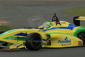 World © Octane Photographic Ltd. BRDC Formula 4 Championship. MSV F4-013. Silverstone, Sunday 27th April 2014. Petroball Racing – Gaetano di Mauro. Digital Ref : 0916lb1d0001