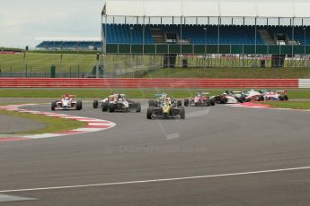 World © Octane Photographic Ltd. BRDC Formula 4 Championship. MSV F4-013. Silverstone, Sunday 27th April 2014. Race 3 start. Digital Ref : 0916lb1d2146