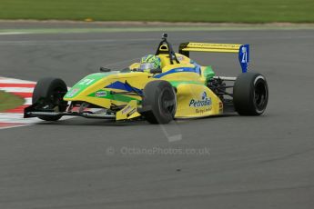 World © Octane Photographic Ltd. BRDC Formula 4 Championship. MSV F4-013. Silverstone, Sunday 27th April 2014. Petroball Racing – Gaetano di Mauro. Digital Ref : 0916lb1d9916