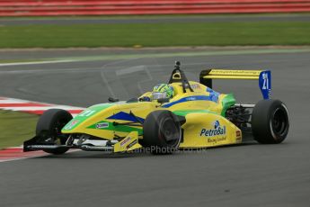 World © Octane Photographic Ltd. BRDC Formula 4 Championship. MSV F4-013. Silverstone, Sunday 27th April 2014. Petroball Racing – Gaetano di Mauro. Digital Ref : 0916lb1d9997