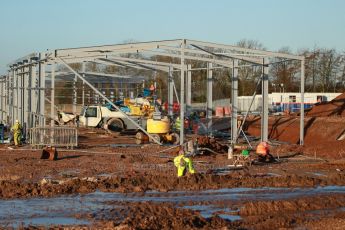 World © Octane Photographic Ltd. 13th February 2014 - FIA Formula E Head Quarters under construction - Donington Park. Digital Ref : 0890cb1d2153