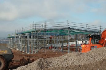 World © Octane Photographic Ltd. 18th February 2014 - FIA Formula E Head Quarters under construction - Donington Park. Digital Ref : 0890cb1d3015