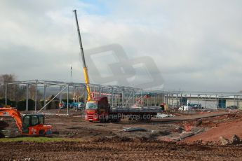 World © Octane Photographic Ltd. 18th February 2014 - FIA Formula E Head Quarters under construction - Donington Park. Digital Ref : 0890cb1d3017