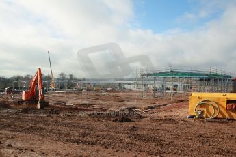 World © Octane Photographic Ltd. 18th February 2014 - FIA Formula E Head Quarters under construction - Donington Park. Digital Ref : 0890cb1d3021