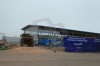 World © Octane Photographic Ltd. 3rd April 2014 - FIA Formula E Head Quarters under construction - Donington Park. Digital Ref : 0890lb1d3360