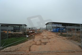 World © Octane Photographic Ltd. 3rd April 2014 - FIA Formula E Head Quarters under construction - Donington Park. Digital Ref : 0890lb1d3372