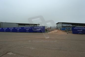 World © Octane Photographic Ltd. 3rd April 2014 - FIA Formula E Head Quarters under construction - Donington Park. Digital Ref : 0890lb1d3396