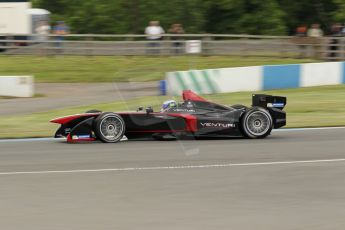 World © Octane Photographic Ltd. FIA Formula E testing – Donington Park 3rd July 2014. Spark-Renault SRT_01E. Venturi - Stephane Sarrazin. Digital Ref : 1005LB1D1892