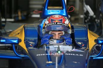 World © Octane Photographic Ltd. FIA Formula E testing – Donington Park 3rd July 2014. Spark-Renault SRT_01E. e.dams-Renault - Sebastien Buemi. Digital Ref : 1005LB1D6229