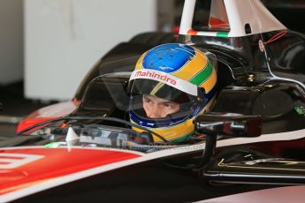 World © Octane Photographic Ltd. FIA Formula E testing – Donington Park 3rd July 2014. Spark-Renault SRT_01E. Mahindra Racing - Bruno Senna. Digital Ref : 1005LB1D6234