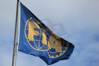 World © Octane Photographic Ltd. FIA Formula E testing – Donington Park 3rd July 2014. FIA flag. Digital Ref : 1005LB1D6248