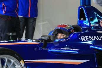 World © Octane Photographic Ltd. FIA Formula E testing – Donington Park 3rd July 2014. Spark-Renault SRT_01E. Amlin Aguri - Katherine Legge. Digital Ref : 1005LB1D6260