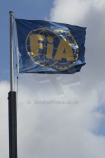 World © Octane Photographic Ltd. FIA Formula E testing – Donington Park 19th August 2014. FIA flag. Digital Ref : 1077LB1D5098