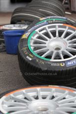 World © Octane Photographic Ltd. FIA Formula E testing – Donington Park 19th August 2014. Spark-Renault SRT_01E. Mahindra Racing wheel colours. Digital Ref : 1077LB1D5180