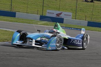 World © Octane Photographic Ltd. FIA Formula E testing – Donington Park 19th August 2014. Spark-Renault SRT_01E. TrulliGP - Jarno Trulli. Digital Ref : 1077LB1D5304