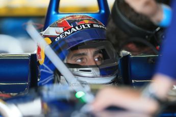 World © Octane Photographic Ltd. FIA Formula E testing – Donington Park 19th August 2014. Spark-Renault SRT_01E. e.dams-Renault - Sebastien Buemi. Digital Ref : 1077LB1D5374