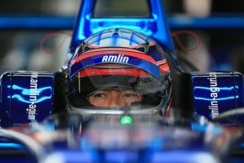 World © Octane Photographic Ltd. FIA Formula E testing – Donington Park 19th August 2014. Spark-Renault SRT_01E. Amlin Aguri – Takuma Sato. Digital Ref : 1077LB1D5417