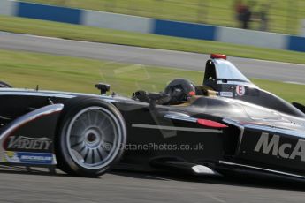 World © Octane Photographic Ltd. FIA Formula E testing – Donington Park 19th August 2014. Spark-Renault SRT_01E. Dragon Racing – Jerome d’Ambrosio. Digital Ref : 1077LB1D5418