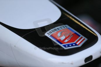 World © Octane Photographic Ltd. FIA Formula E testing – Donington Park 19th August 2014. Spark-Renault SRT_01E. Andretti Autosport logo. Digital Ref : 1077LB1D5588