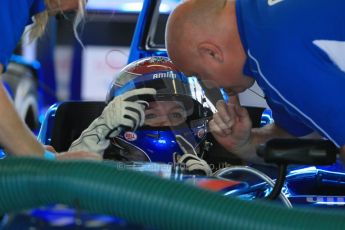 World © Octane Photographic Ltd. FIA Formula E testing – Donington Park 19th August 2014. Spark-Renault SRT_01E. Amlin Aguri - Katherine Legge. Digital Ref : 1077LB1D5609