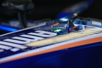 World © Octane Photographic Ltd. FIA Formula E testing – Donington Park 19th August 2014. Spark-Renault SRT_01E. Amlin Aguri - Katherine Legge. Digital Ref : 1077LB1D5613