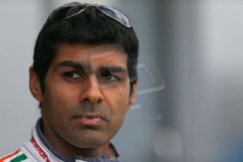 World © Octane Photographic Ltd. FIA Formula E testing – Donington Park 19th August 2014. Spark-Renault SRT_01E. Mahindra Racing - Karun Chandhok. Digital Ref : 1077LB1D5724