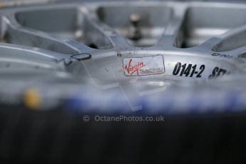 World © Octane Photographic Ltd. FIA Formula E testing – Donington Park 19th August 2014. Spark-Renault SRT_01E. Virgin Racing wheels. Digital Ref : 1077LB1D5751