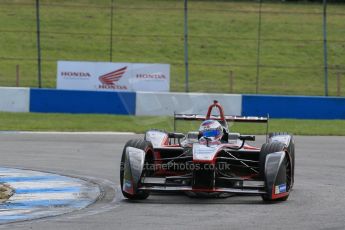 World © Octane Photographic Ltd. FIA Formula E testing – Donington Park 19th August 2014. Spark-Renault SRT_01E. Venturi - Stephane Sarrazin. Digital Ref :