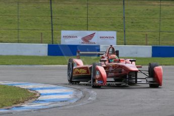 World © Octane Photographic Ltd. FIA Formula E testing – Donington Park 19th August 2014. Spark-Renault SRT_01E. China Racing – T.Garcia. Digital Ref :