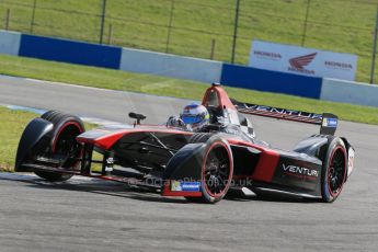 World © Octane Photographic Ltd. FIA Formula E testing – Donington Park 19th August 2014. Spark-Renault SRT_01E. Venturi - Stephane Sarrazin. Digital Ref : 1077LB1D5947