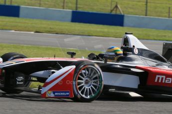 World © Octane Photographic Ltd. FIA Formula E testing – Donington Park 19th August 2014. Spark-Renault SRT_01E. Mahindra Racing - Bruno Senna. Digital Ref : 1077LB1D5980