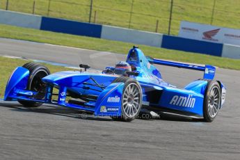 World © Octane Photographic Ltd. FIA Formula E testing – Donington Park 19th August 2014. Spark-Renault SRT_01E. Amlin Aguri – Takuma Sato. Digital Ref : 1077LB1D5986