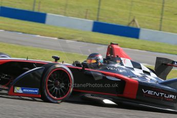 World © Octane Photographic Ltd. FIA Formula E testing – Donington Park 19th August 2014. Spark-Renault SRT_01E. Venturi - Nick Heidfeld. Digital Ref : 1077LB1D6064