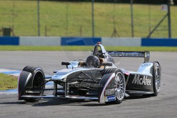 World © Octane Photographic Ltd. FIA Formula E testing – Donington Park 19th August 2014. Spark-Renault SRT_01E. Dragon Racing – Jerome d’Ambrosio. Digital Ref : 1077LB1D6080