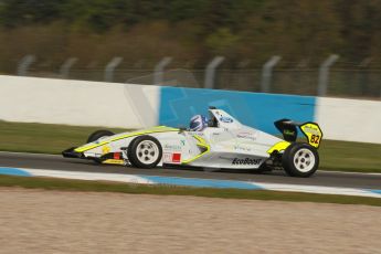 World © Octane Photographic Ltd. Donington Park test, Thursday 17th April 2014. Dunlop MSA Formula Ford Championship of Great Britain. Meridian Motorsport - Connor Mills - Mygale M12-SJ/Scholar. Digital Ref : 0905lb1d0126