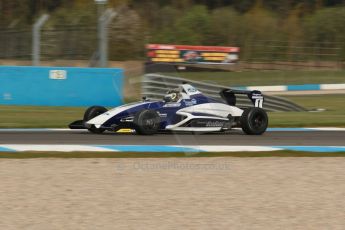 World © Octane Photographic Ltd. Donington Park test, Thursday 17th April 2014. Dunlop MSA Formula Ford Championship of Great Britain. JTR - Sam Brabham - Mygale M12-SJ/Mountune. Digital Ref : 0905lb1d0157