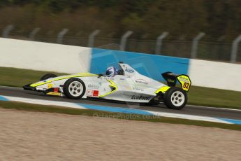 World © Octane Photographic Ltd. Donington Park test, Thursday 17th April 2014. Dunlop MSA Formula Ford Championship of Great Britain. Meridian Motorsport - Connor Mills - Mygale M12-SJ/Scholar. Digital Ref : 0905lb1d0176