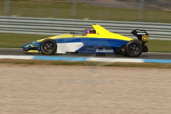 World © Octane Photographic Ltd. Donington Park test, Thursday 17th April 2014. Dunlop MSA Formula Ford Championship of Great Britain. Falcon Motorsport - Chris Mealin - Mygale M12-SJ/Swindon. Digital Ref : 0905lb1d0224