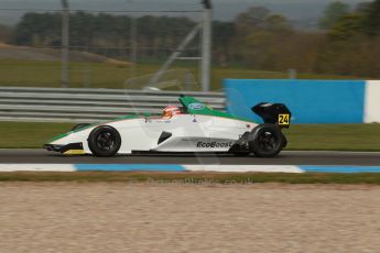 World © Octane Photographic Ltd. Donington Park test, Thursday 17th April 2014. Dunlop MSA Formula Ford Championship of Great Britain. Richardson Racing - Ovie Iroro - Mygale M12-SJ/Scholar. Digital Ref : 0905lb1d0256