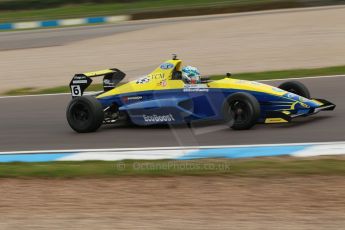 World © Octane Photographic Ltd. Donington Park test, Thursday 17th April 2014. Dunlop MSA Formula Ford Championship of Great Britain. Falcon Motorsport - Harrison Scott - Mygale M12-SJ/Swindon. Digital Ref : 0905lb1d0329