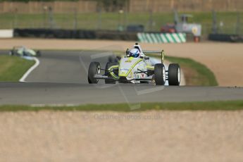 World © Octane Photographic Ltd. Donington Park test, Thursday 17th April 2014. Dunlop MSA Formula Ford Championship of Great Britain. Meridian Motorsport - Connor Mills - Mygale M12-SJ/Scholar. Digital Ref : 0905lb1d4205