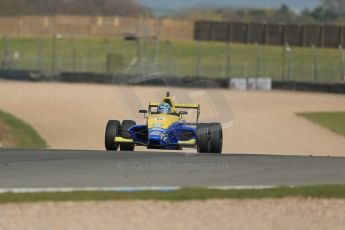 World © Octane Photographic Ltd. Donington Park test, Thursday 17th April 2014. Dunlop MSA Formula Ford Championship of Great Britain. Falcon Motorsport - Harrison Scott - Mygale M12-SJ/Swindon. Digital Ref : 0905lb1d4243