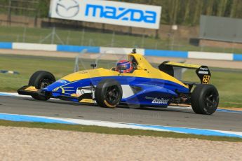 World © Octane Photographic Ltd. Donington Park test, Thursday 17th April 2014. Dunlop MSA Formula Ford Championship of Great Britain. Falcon Motorsport - Chris Mealin - Mygale M12-SJ/Swindon. Digital Ref : 0905lb1d4369