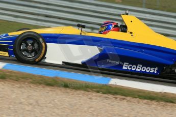 World © Octane Photographic Ltd. Donington Park test, Thursday 17th April 2014. Dunlop MSA Formula Ford Championship of Great Britain. Falcon Motorsport - Chris Mealin - Mygale M12-SJ/Swindon. Digital Ref : 0905lb1d4376