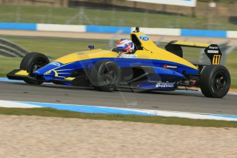 World © Octane Photographic Ltd. Donington Park test, Thursday 17th April 2014. Dunlop MSA Formula Ford Championship of Great Britain. Falcon Motorsport - Ricky Collard - Mygale M12-SJ/Swindon. Digital Ref : 0905lb1d4396