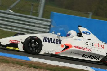 World © Octane Photographic Ltd. Donington Park test, Thursday 17th April 2014. Dunlop MSA Formula Ford Championship of Great Britain. SWB - James Webb – Sinter LA12/Scholar. Digital Ref : 0905lb1d4457
